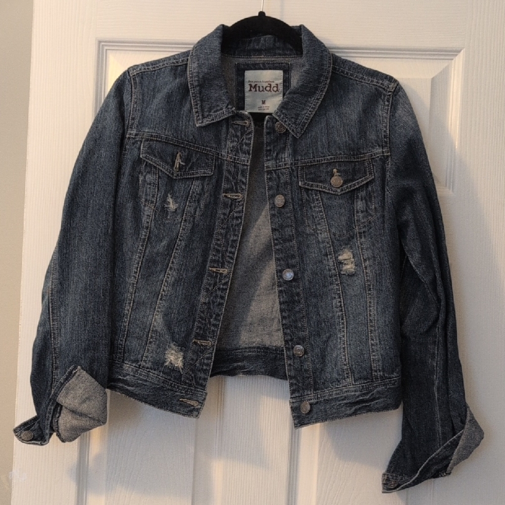Mudd Distressed Blue Jean Jacket